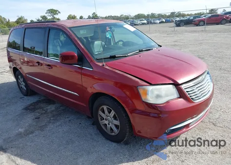 2013 Chrysler Town & Country Touring из США, поврежденный, VIN 2C4RC1BG9DR656336